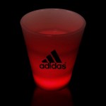 2 Oz. Red LED Neon Look Shot Glass with Logo