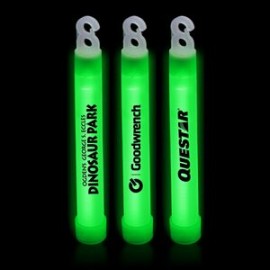 6" Premium Green Glow Stick with Logo  6" Premium Green Glow Stick with Logo