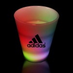 Promotional 2 Oz. Multi-Colored LED Neon Look Shot Glass