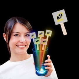 Square Shape Glow Toppers with Logo  Square Shape Glow Toppers with Logo