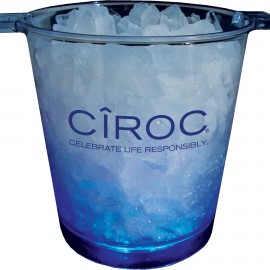 5-Light Plastic Ice Bucket with Logo