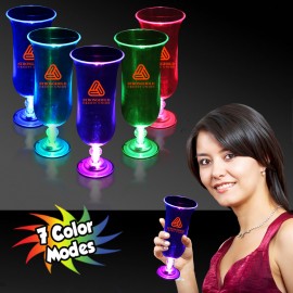 Custom 16 Oz. Light Up Hurricane Glass  Custom 16 Oz. Light Up Hurricane Glass