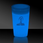 Logo Branded 2 Oz. Blue Glow Shot Glass