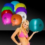 Customized 24" Inflatable Beach Ball w/ Light Stick