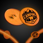 Logo Branded 1 1/2" Orange Clip-On Medallion