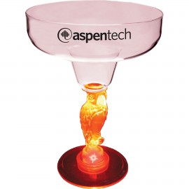 12 Oz. Plastic Lighted Novelty Stem Margarita Glass with Logo  12 Oz. Plastic Lighted Novelty Stem Margarita Glass with Logo
