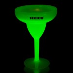 Logo Branded 10 Oz. Green Glow Margarita Glass