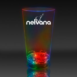 Personalized 16 Oz. Pad Printed Multi-Color Light-Up Pint Glass