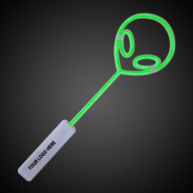 Green Alien Neon Wand with Logo  Green Alien Neon Wand with Logo