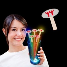 Promotional Oval Shape Glow Swizzle Toppers  Promotional Oval Shape Glow Swizzle Toppers