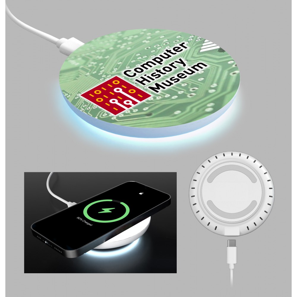 Personalized Wireless Charger Glowing 15W Fast Charge