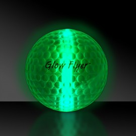 Green Glow Flyer Golf Ball w/Jumbo Light Stick with Logo