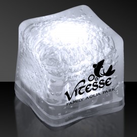 Personalized 1 3/8" Pad Printed White Lited Ice Cube  Personalized 1 3/8" Pad Printed White Lited Ice Cube