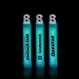 Personalized 4" Premium Aqua Green Glow Stick