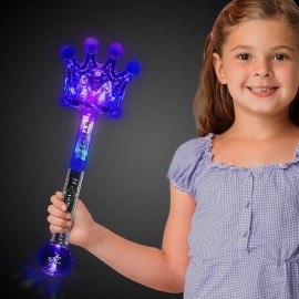 LED Silver Crown Wand with Logo  LED Silver Crown Wand with Logo