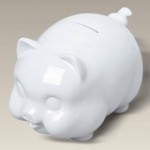 Custom 5.5" Porcelain Piggy Bank