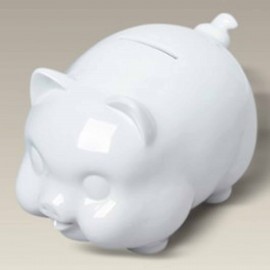 Custom 5.5" Porcelain Piggy Bank