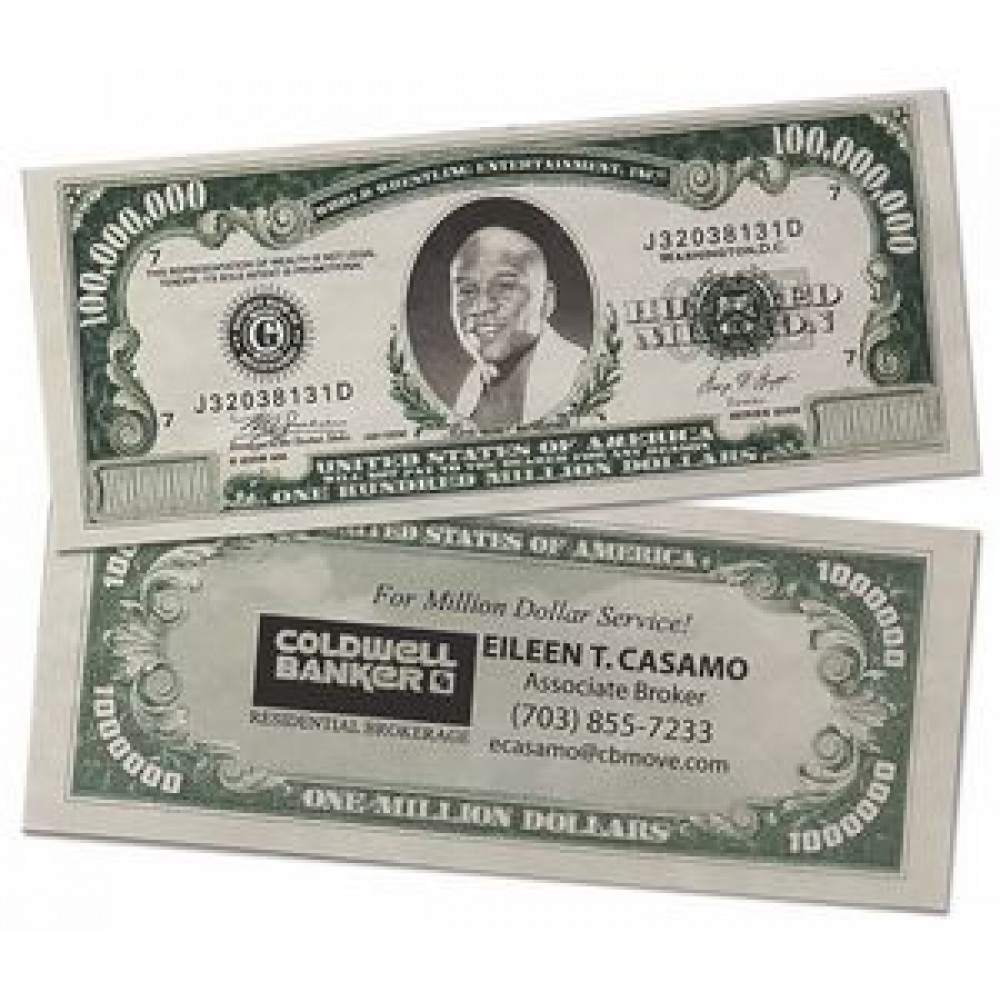 Customized Custom Million Dollar Bill