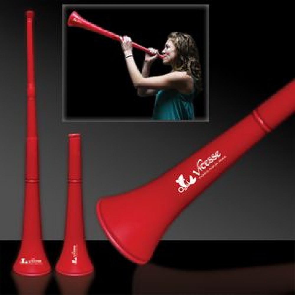 28" Red Collapsible Stadium Horn with Logo