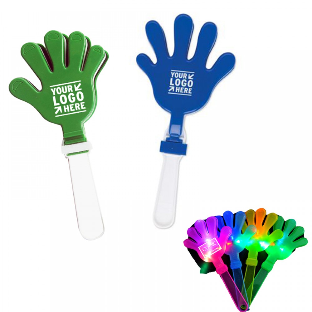 LED Cheering Hand Clapper Logo Branded LED Cheering Hand Clapper Logo Branded