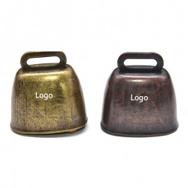 Logo Branded Vintage Cowbell Noise Maker