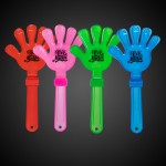 Custom Printed Light Up Hand Clappers - Assorted Colors