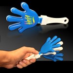 7" Digi-Printed Blue & White Hand Clapper with Logo