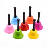 Metal Cowbell Noise Maker with Handle and Key Ring with Logo