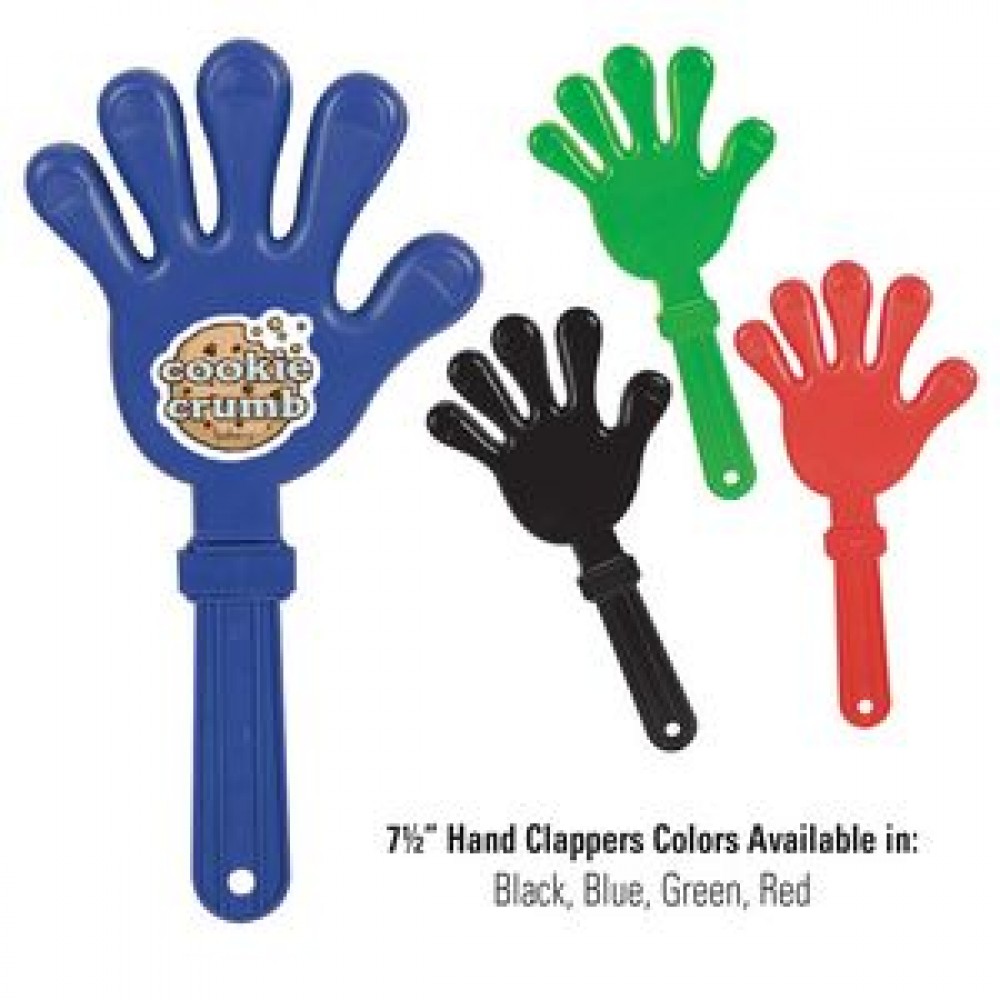 Custom Printed 7 1/2" Hand Clapper w/ Custom Printed Decal Custom Printed 7 1/2" Hand Clapper w/ Custom Printed Decal