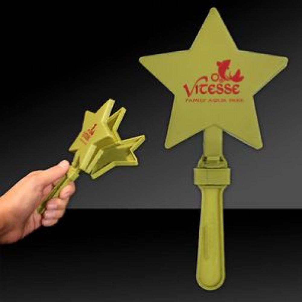 7 1/2" Star Hand Clappers Custom Printed