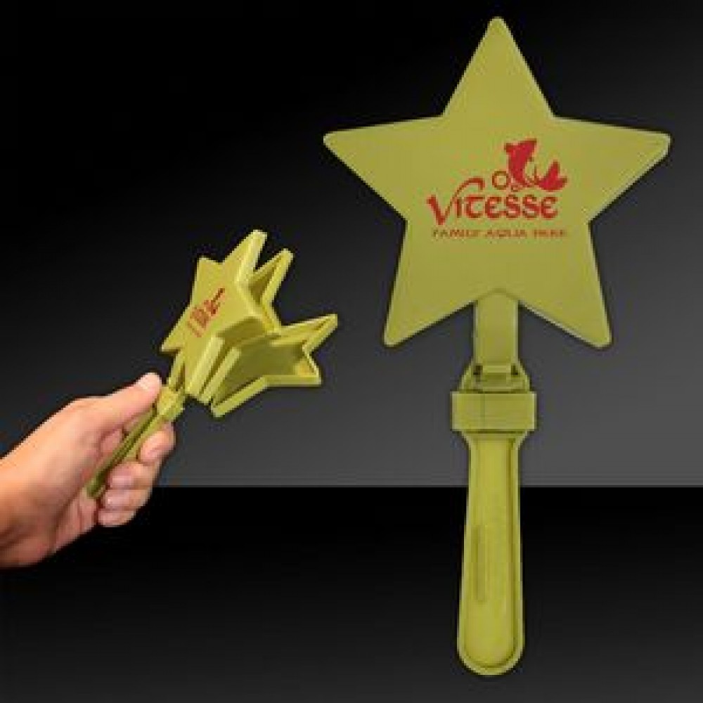 7 1/2" Star Hand Clappers Custom Printed 7 1/2" Star Hand Clappers Custom Printed