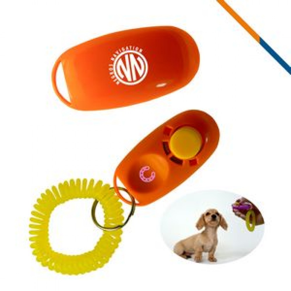 Dog Training Clicker-Orange with Logo