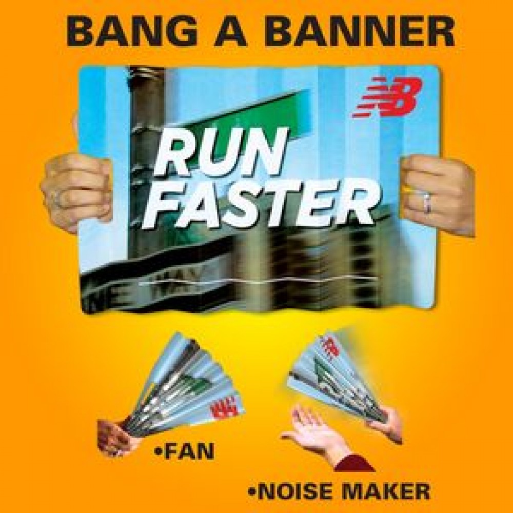 Offset Printed Bang A Banner (11"x18") with Logo Offset Printed Bang A Banner (11"x18") with Logo