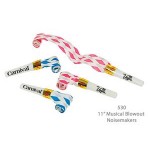 Special Pricing !... Musical Blowout Noise Maker (11") - Noisemaker Party Supplies Custom Imprinted
