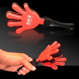 Logo Branded 7" Pad Printed Red & Black Hand Clapper