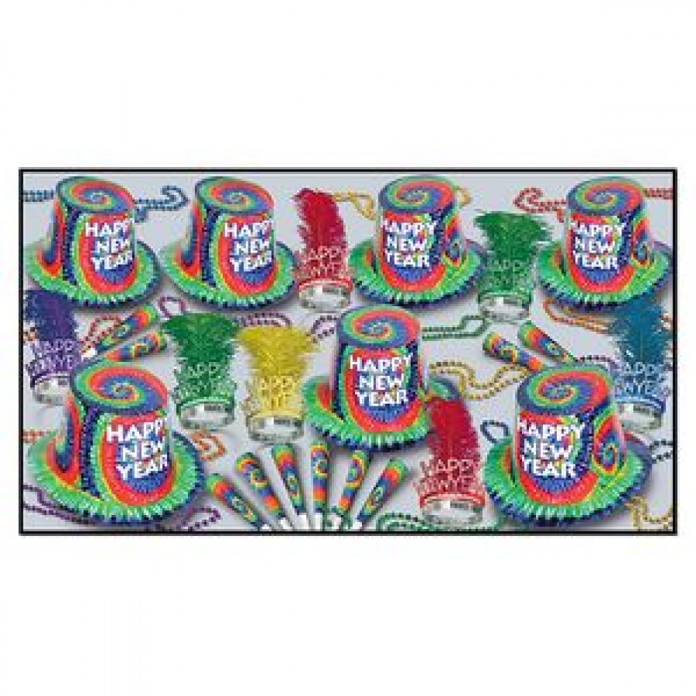 Tie-Dyed Collection New Year Assortment for 50 Custom Printed Tie-Dyed Collection New Year Assortment for 50 Custom Printed