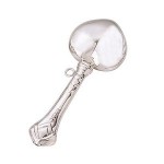 Custom Printed Sterling Silver Heart Baby Rattle