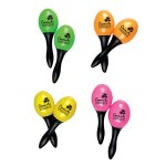 Logo Branded 5" Two Tone Maraca Party Noise Maker - Sports, Party, Toy Noisemaker