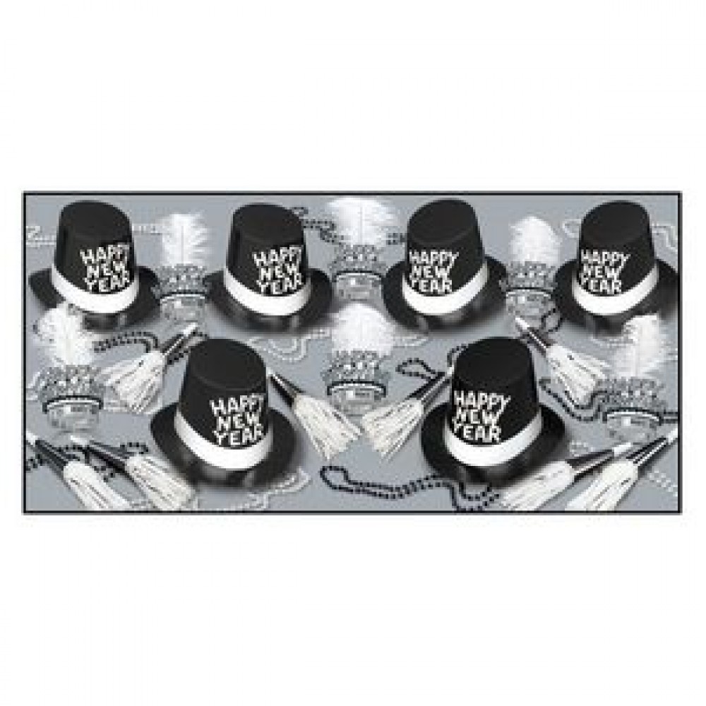Custom Printed Top Hat & Tails New Year Assortment For 50 Custom Printed Top Hat & Tails New Year Assortment For 50