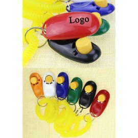 Logo Branded Dog Training Clicker w/Wrist Strap