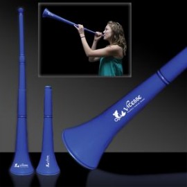 28" Blue Collapsible Stadium Horn with Logo
