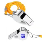 Promotional Hipat Whistle Stainless Steel Sports Whistles with Lanyard