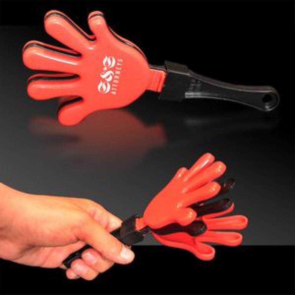 7" Hand Clapper - Red & Black Custom Printed 7" Hand Clapper - Red & Black Custom Printed