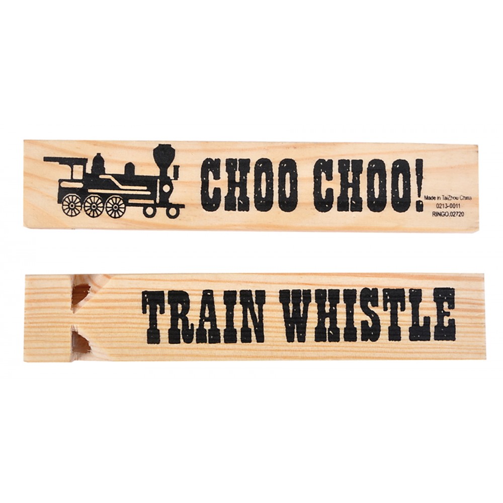 Wooden Train Whistle with Logo