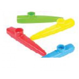 4 1/2" Plastic Kazoo with Logo  4 1/2" Plastic Kazoo with Logo