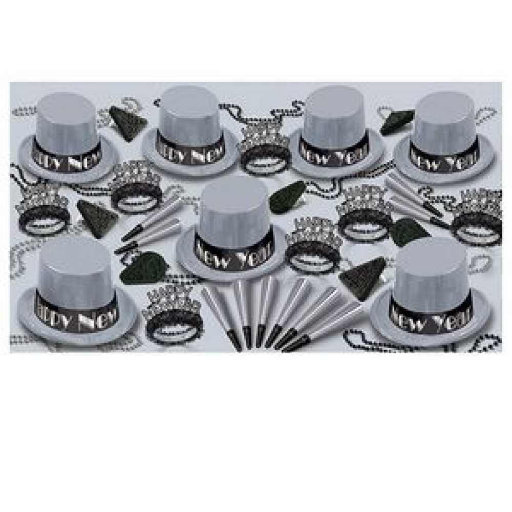 Custom Imprinted Simply Silver New Year Assortment for 50 Custom Imprinted Simply Silver New Year Assortment for 50