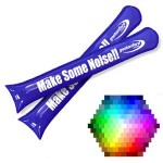 Custom Imprinted Round Angle Flash Bang Inflatable Thunder Sticks (23 5/8"x3 15/16")