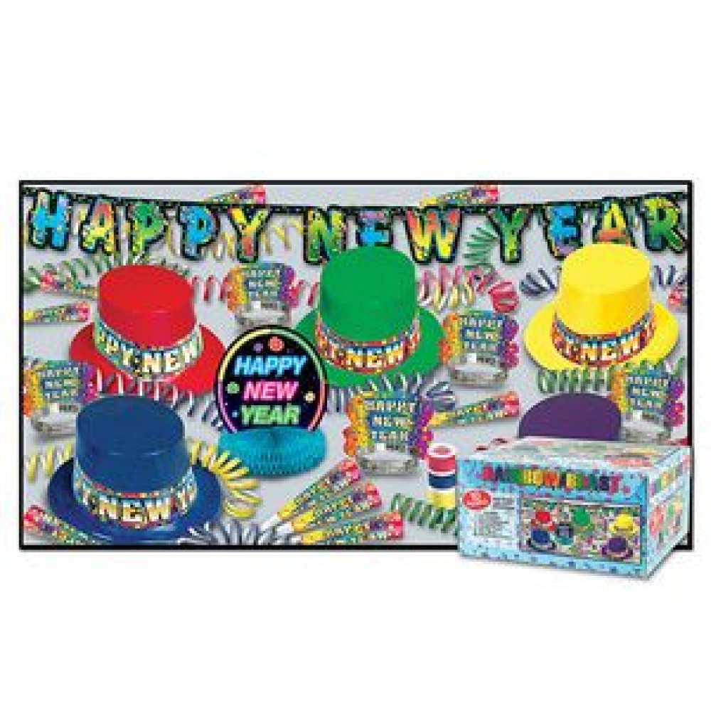 Custom Imprinted Rainbow Blast New Year Assortment For 10 Custom Imprinted Rainbow Blast New Year Assortment For 10