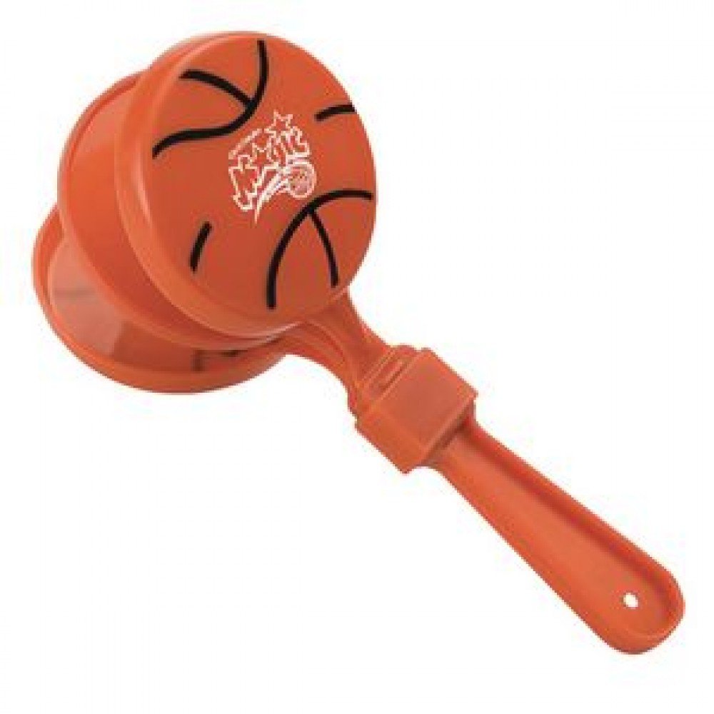 Logo Branded Basketball Clapper Noise Maker Logo Branded Basketball Clapper Noise Maker