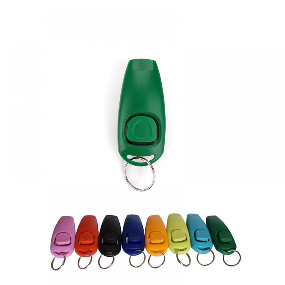 Promotional Pet Training Clicker-Whistle Key Chain